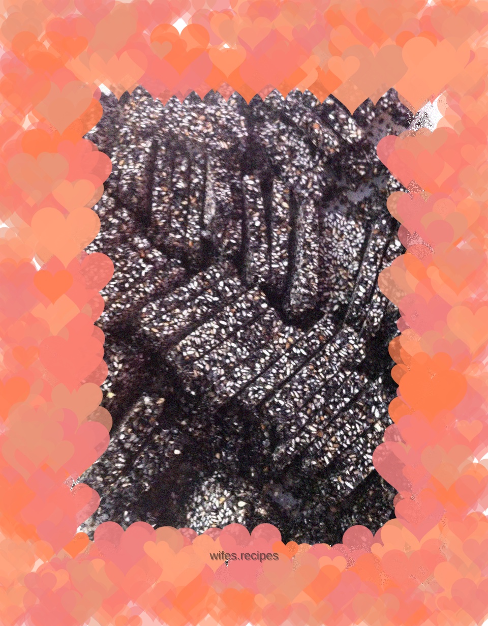 Homemade sesame candy