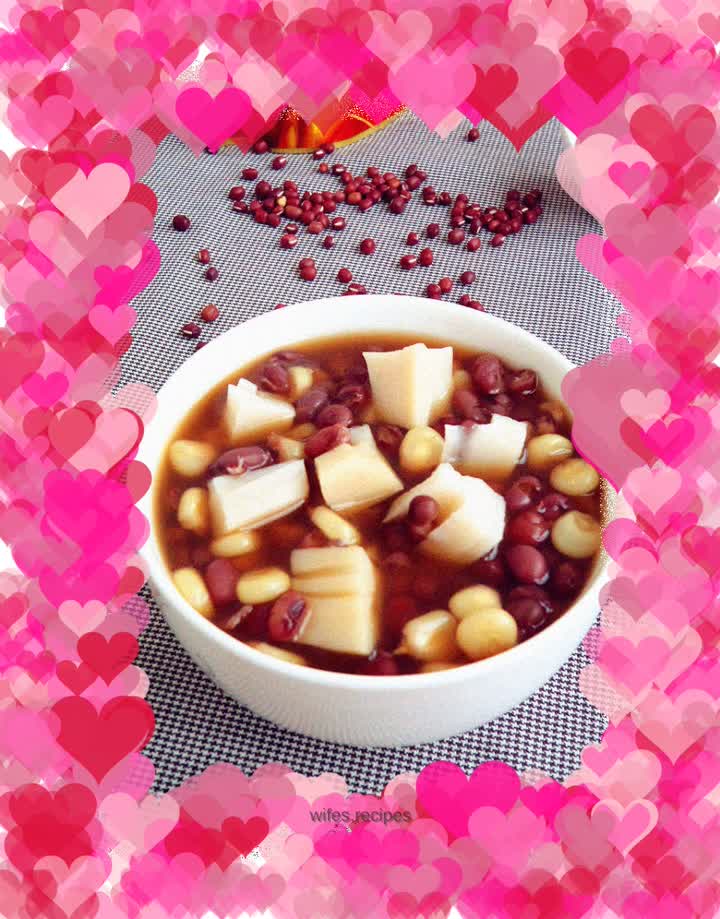 Red bean and lotus root soup