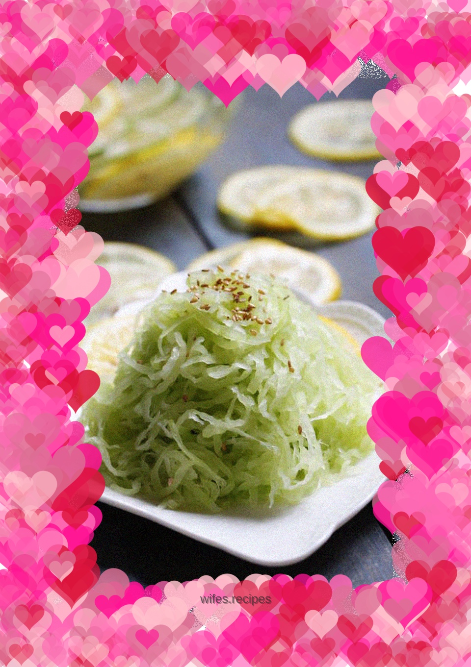 Lemon watermelon rind