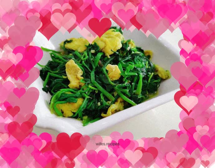 Spinach scrambled eggs