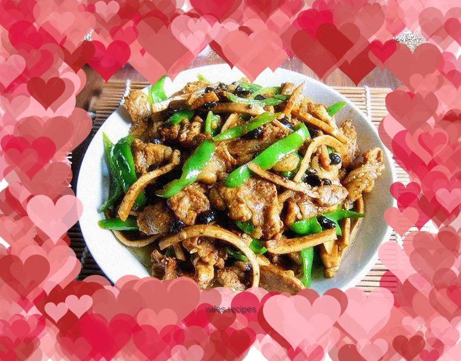 Pan-fried pork with salt