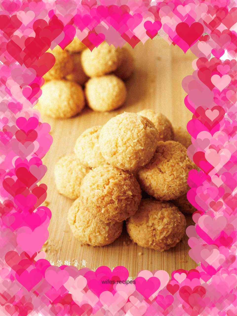 Golden coconut balls