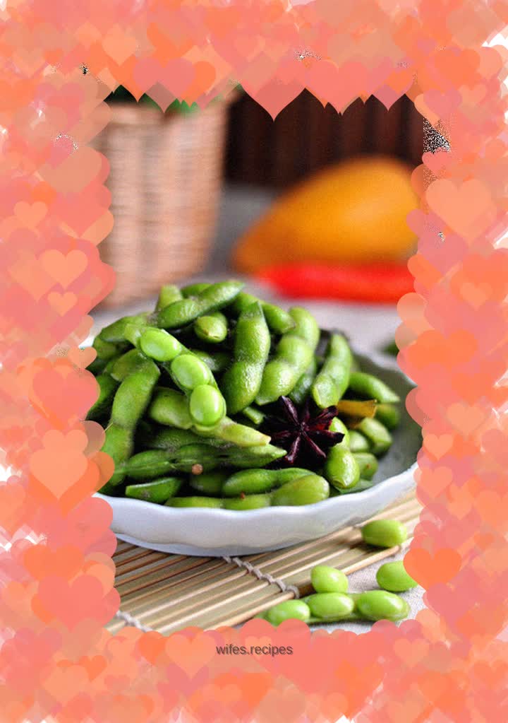 Green five-spice edamame