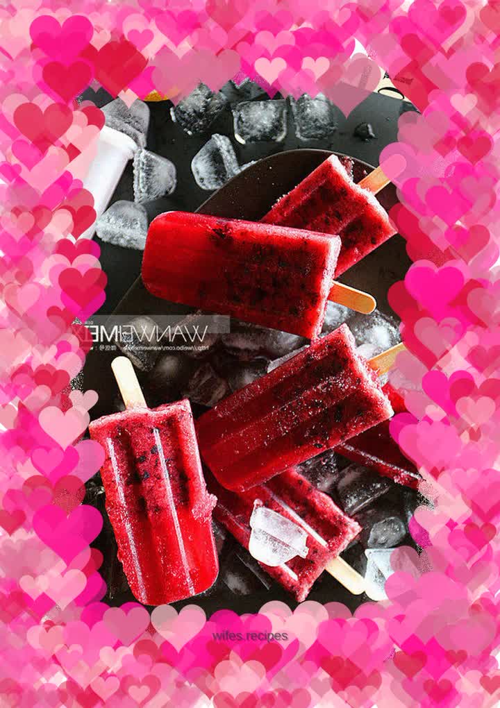 Peach Berry Popsicle