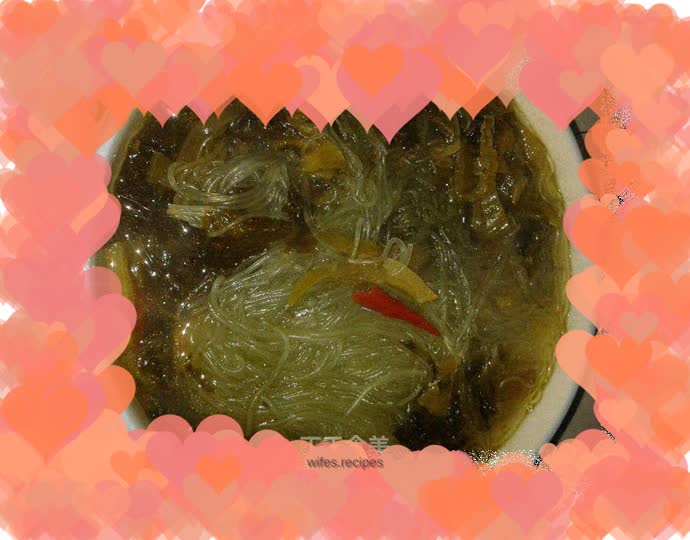 Pickled cabbage vermicelli