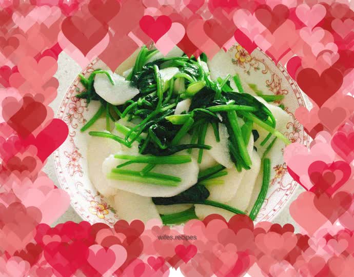 Yam and Spinach