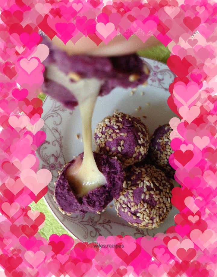 Cheese Purple Sweet Potato Balls