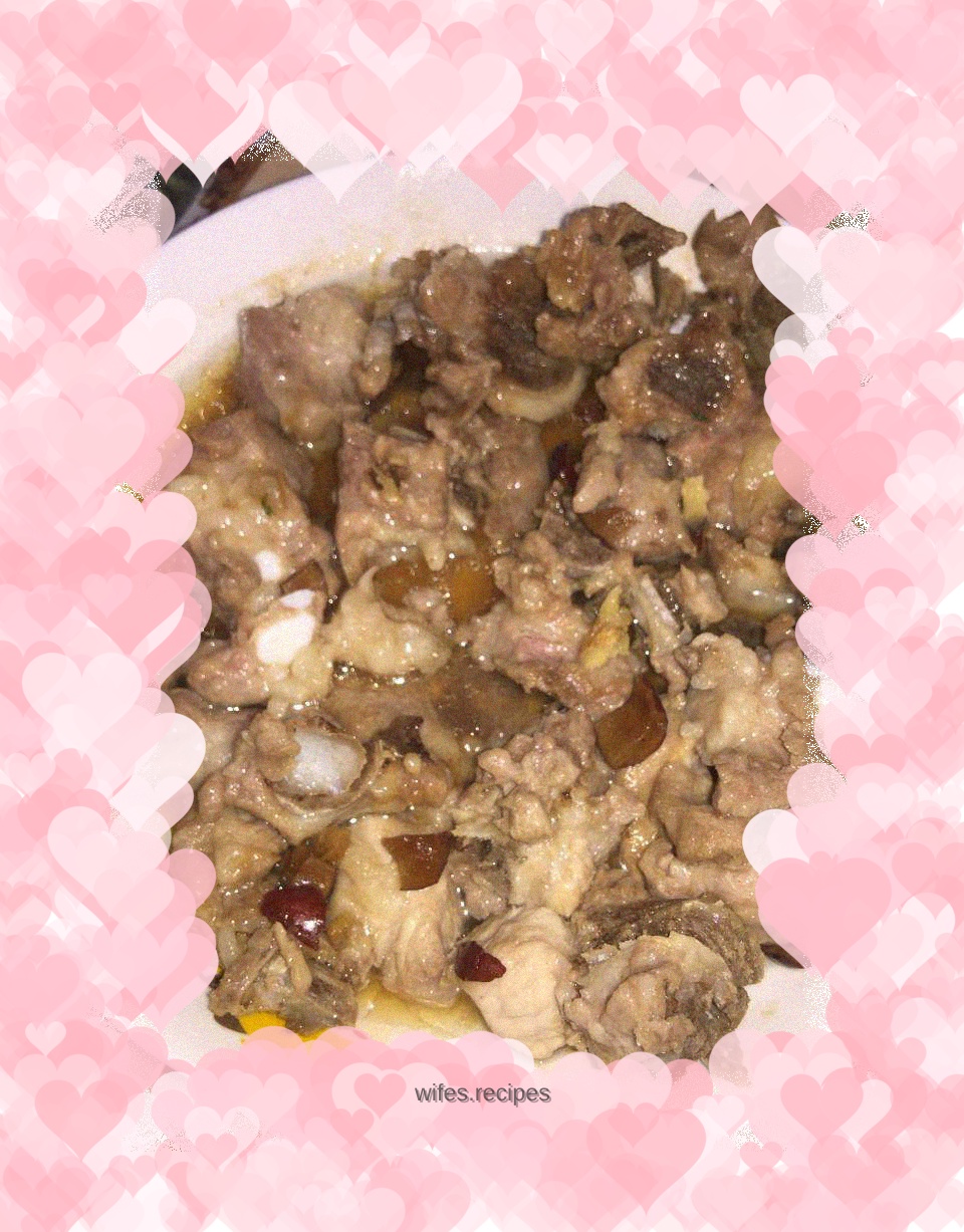 Date-flavored pork ribs