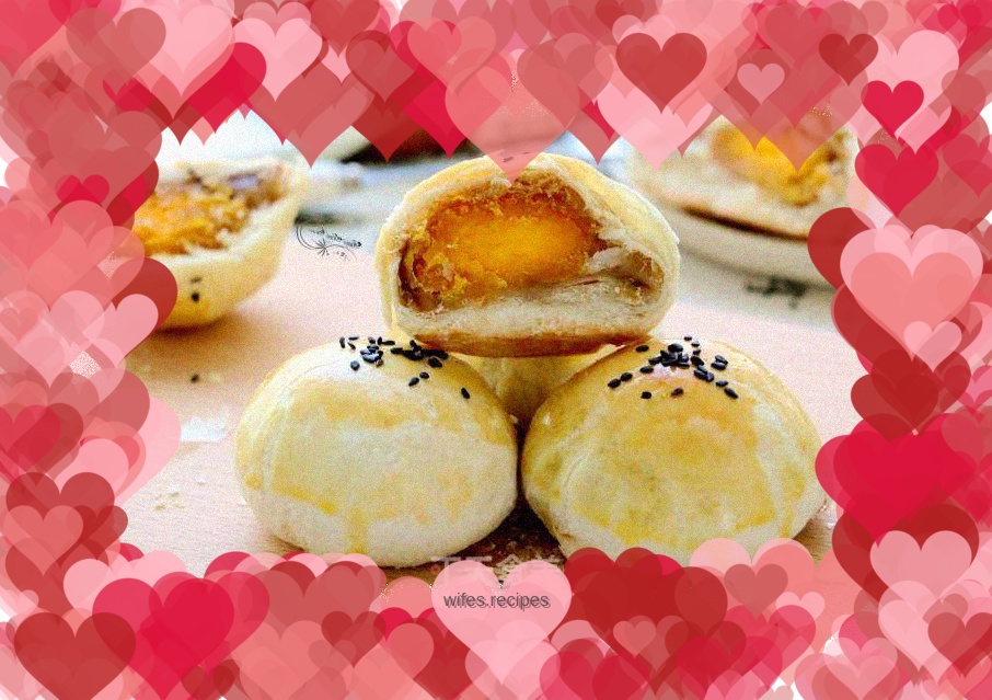 Internet celebrity super rich egg yolk cake