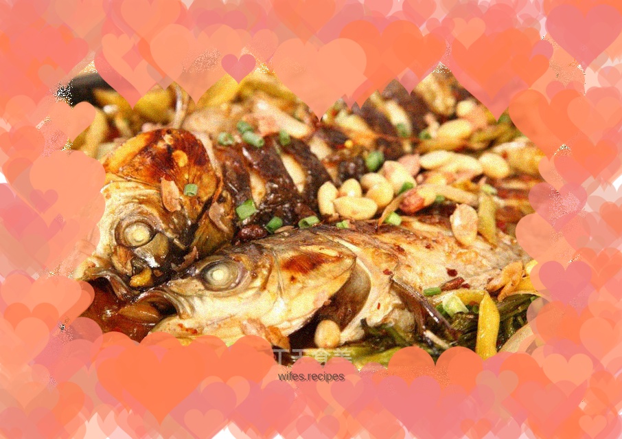 "Home Oven Version" Grilled Fish with Spicy Pickled Beans