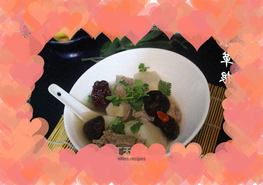 Healthy Mushroom, Yam and Pork Ribs Soup