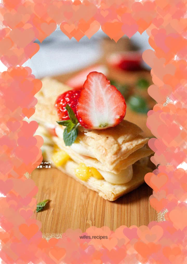 Valentine's Day Strawberry Napoleon