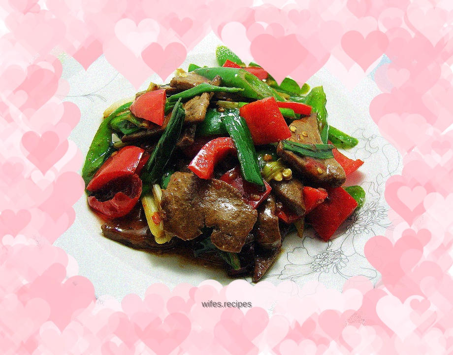 Pork liver with pickled pepper