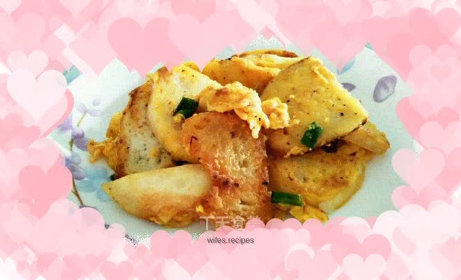 Fried steamed bun slices