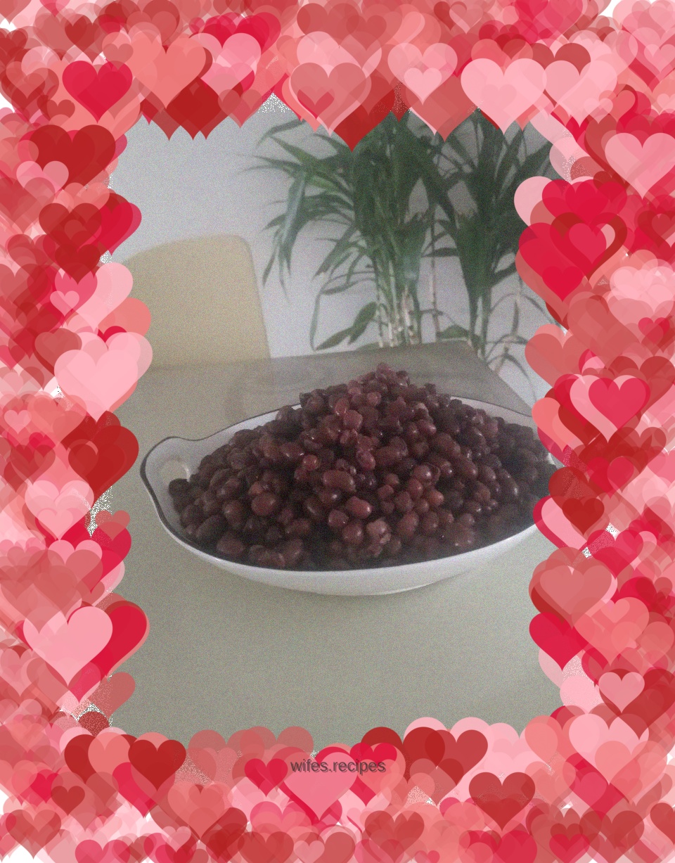 Homemade honey red beans