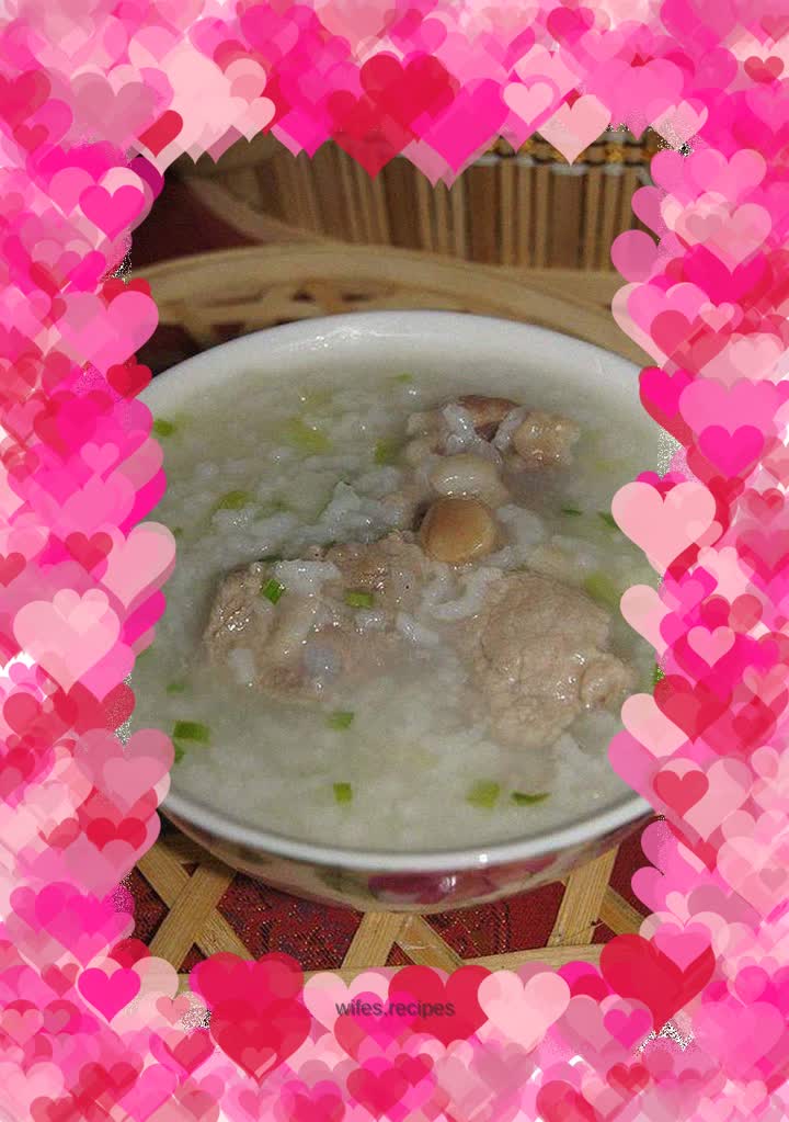 Cabbage and Pork Ribs Porridge