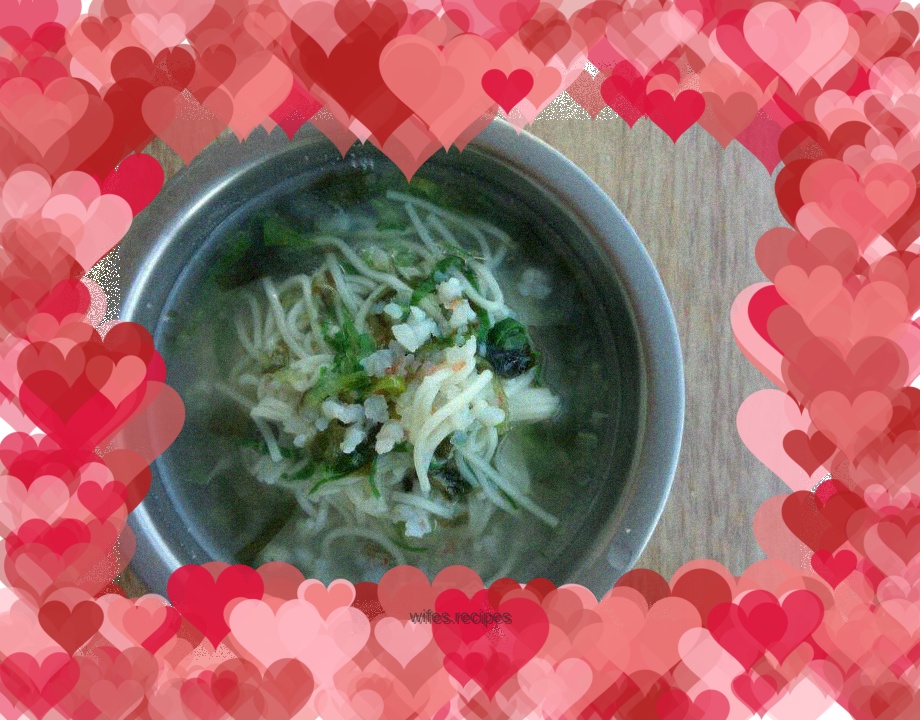 Baby shrimp noodles