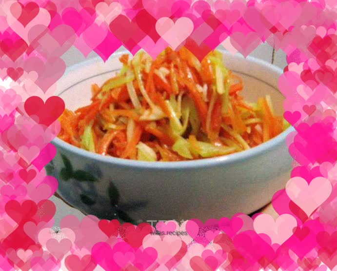 Homemade food----Stir-fried double shredded silk