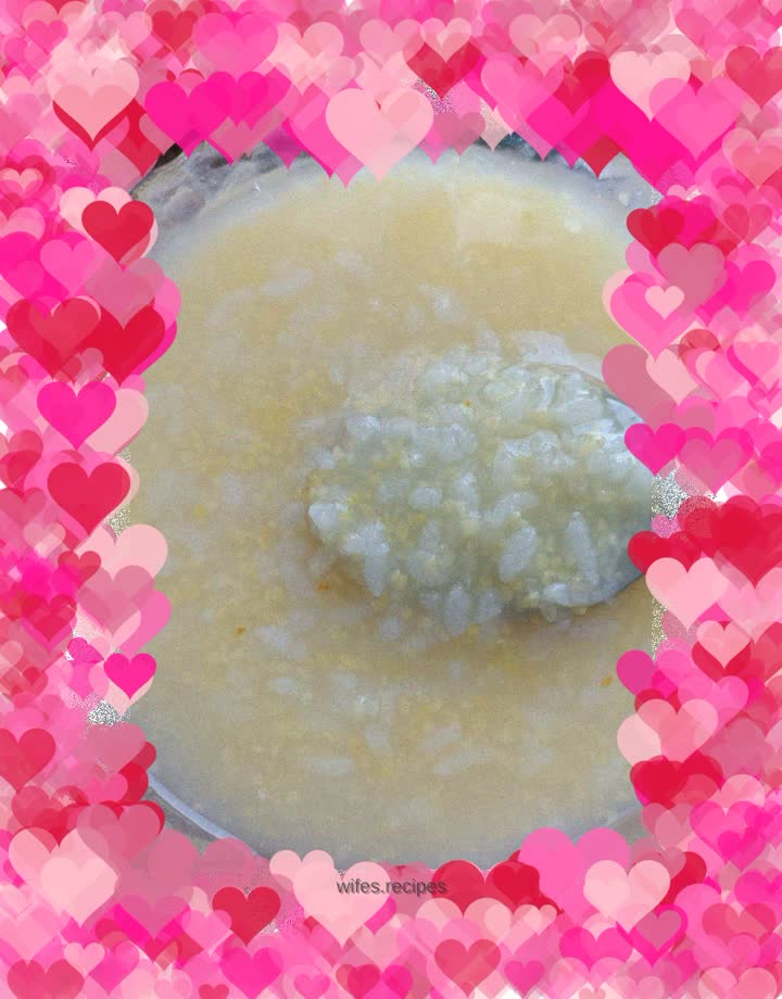 Small ballast white rice porridge