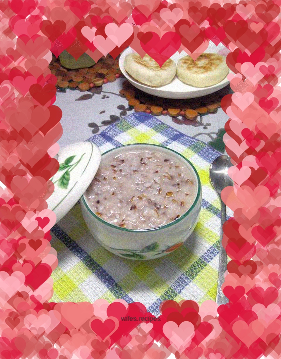 Purple rice porridge