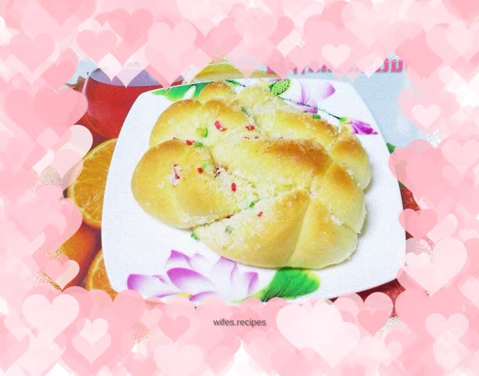 Coconut pattern bread