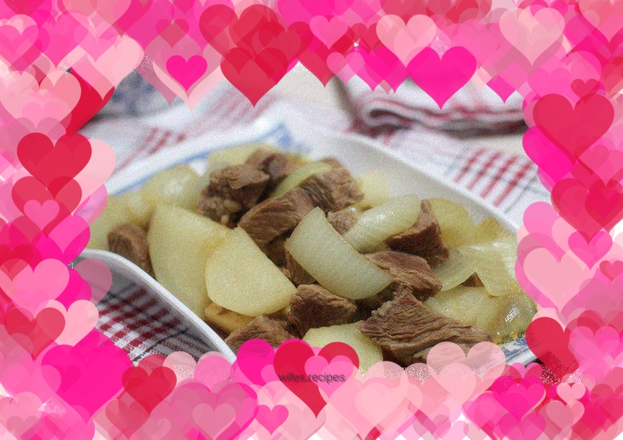 【White radish stewed beef brisket】