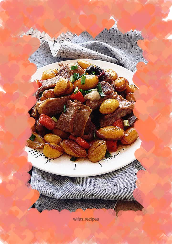 Braised mutton with water hyacinth fruit