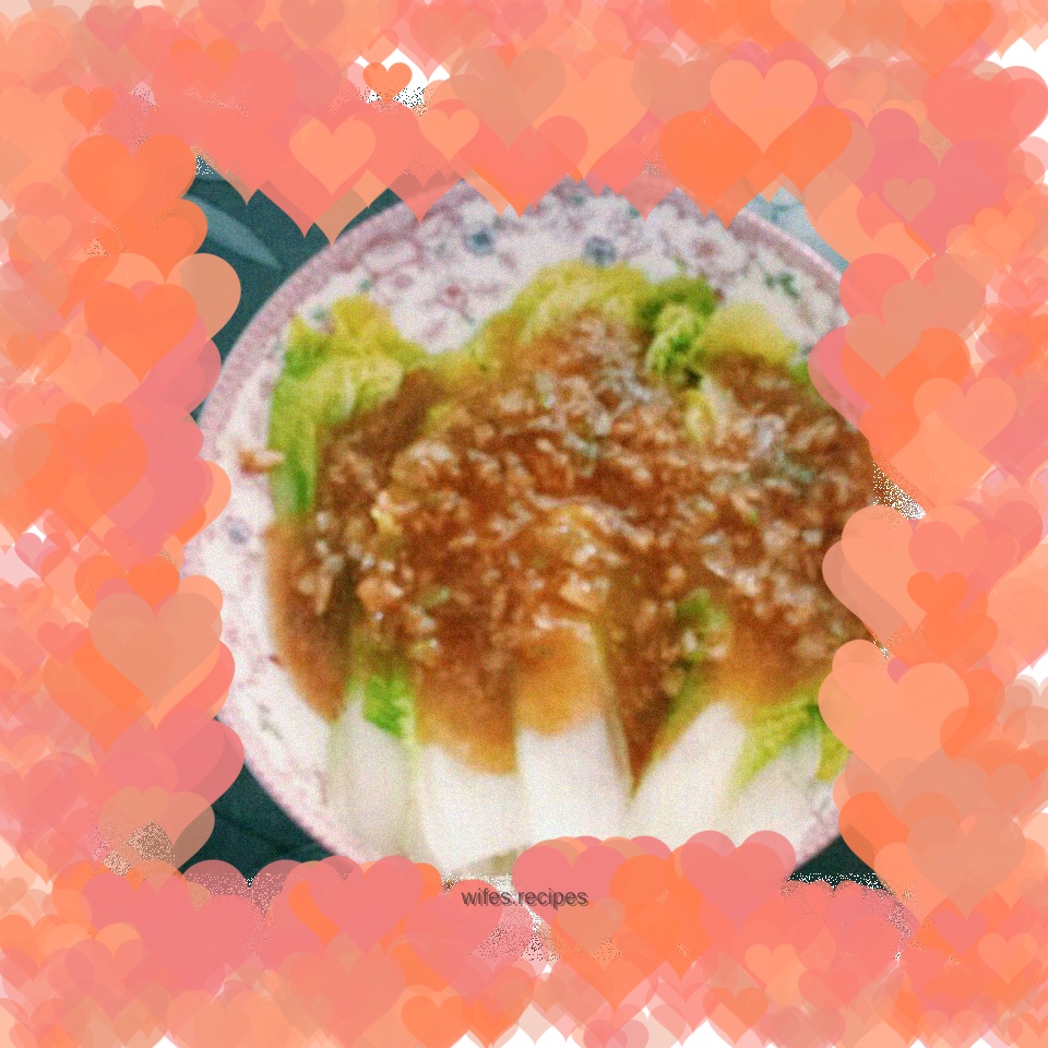 Baby Cabbage with Garlic Sauce