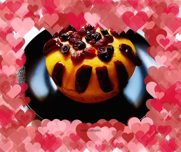 Pumpkin and Red Date Hair Cake