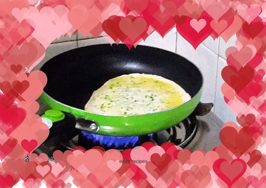 Lazy man’s scallion pancake