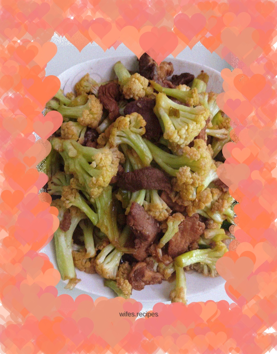 Stir-fried cauliflower