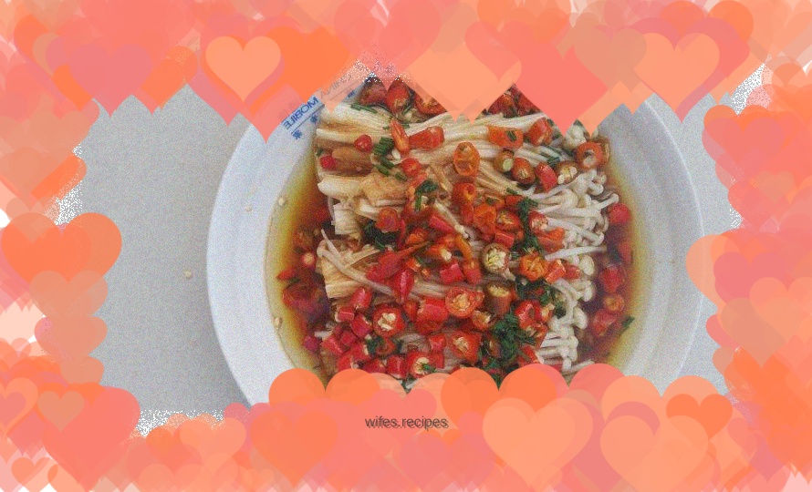 Chopped Pepper Enoki Mushroom