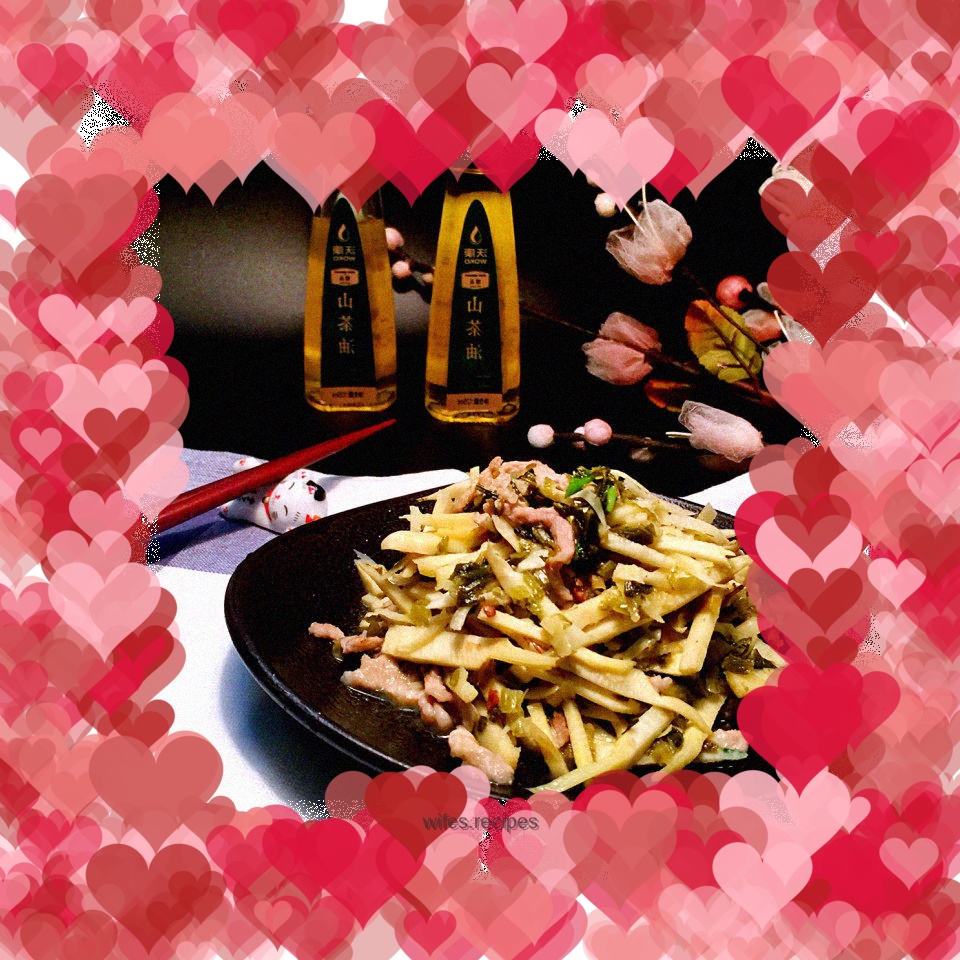 Shredded Pork with Pickled Vegetables, Winter Bamboo Shoots