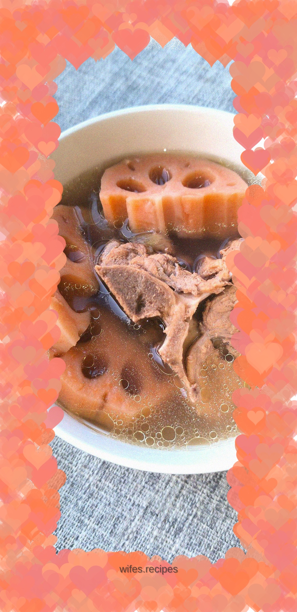 Lotus root spine soup