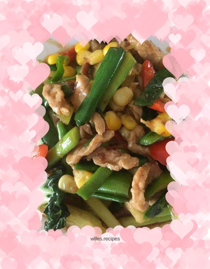 Stir-fried meat with mixed vegetables