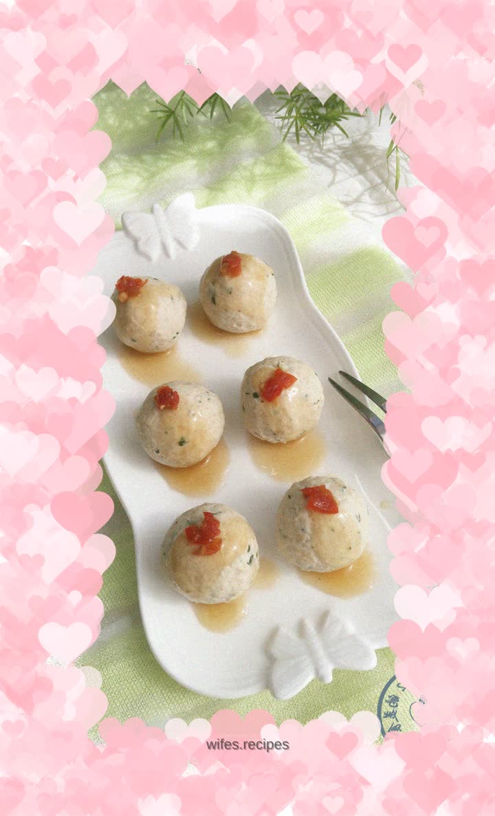 Healthy and delicious low-fat weight loss product~~~Celery and chicken breast meatballs