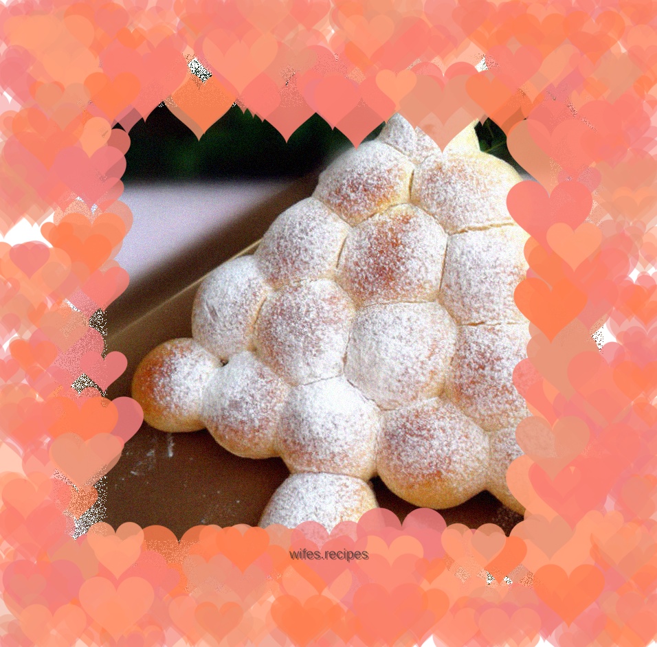 Christmas tree bread