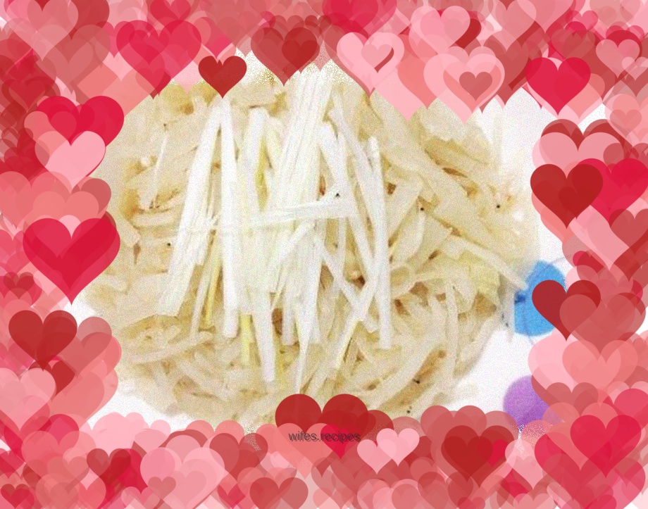 Shrimp skin and shredded radish