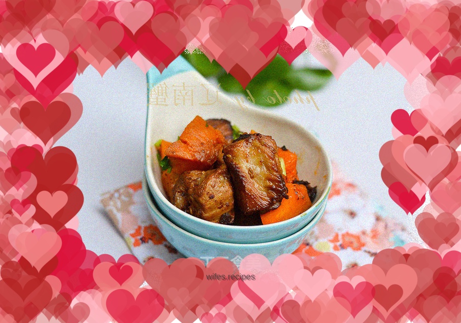 Pumpkin Baked Pork Ribs