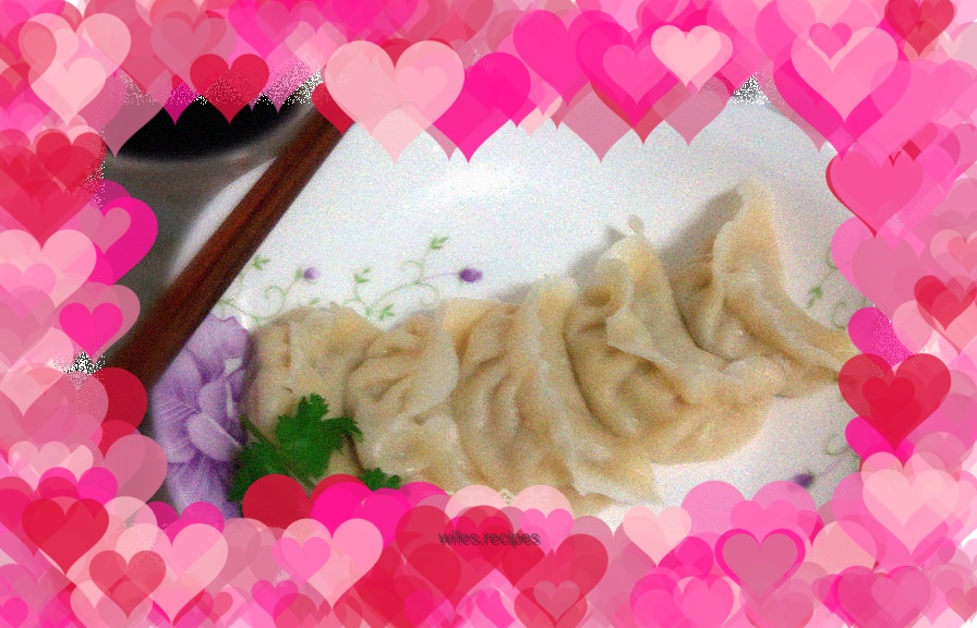 Pork and celery dumplings