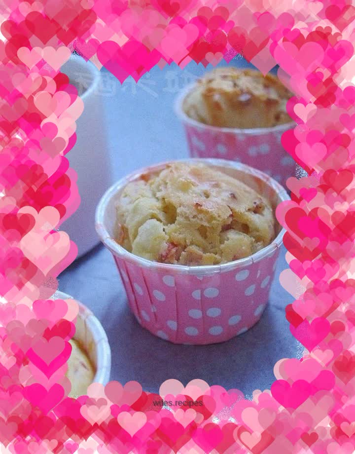 Give you a different taste enjoyment-ham and onion salty muffin