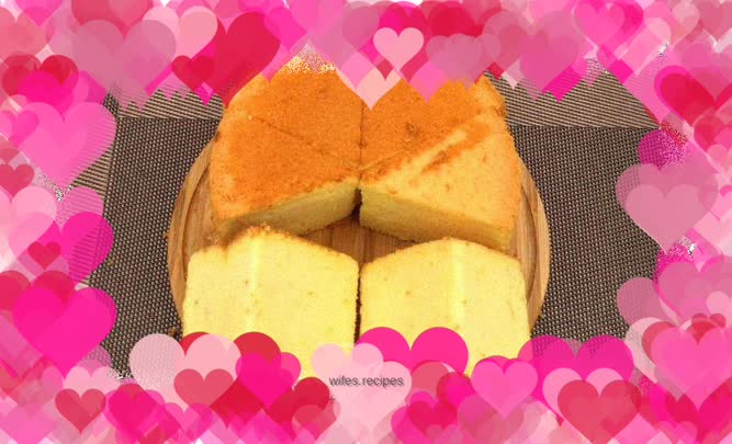 Orange chiffon cake, rich in orange aroma, fresh in taste, not too sweet