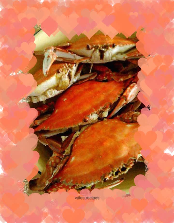 Steamed sea crab
