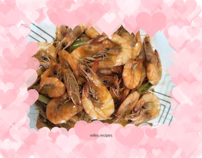 Braised prawns