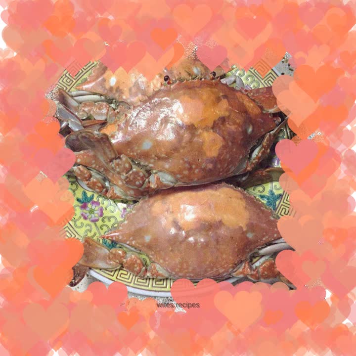 Steamed swimming crab