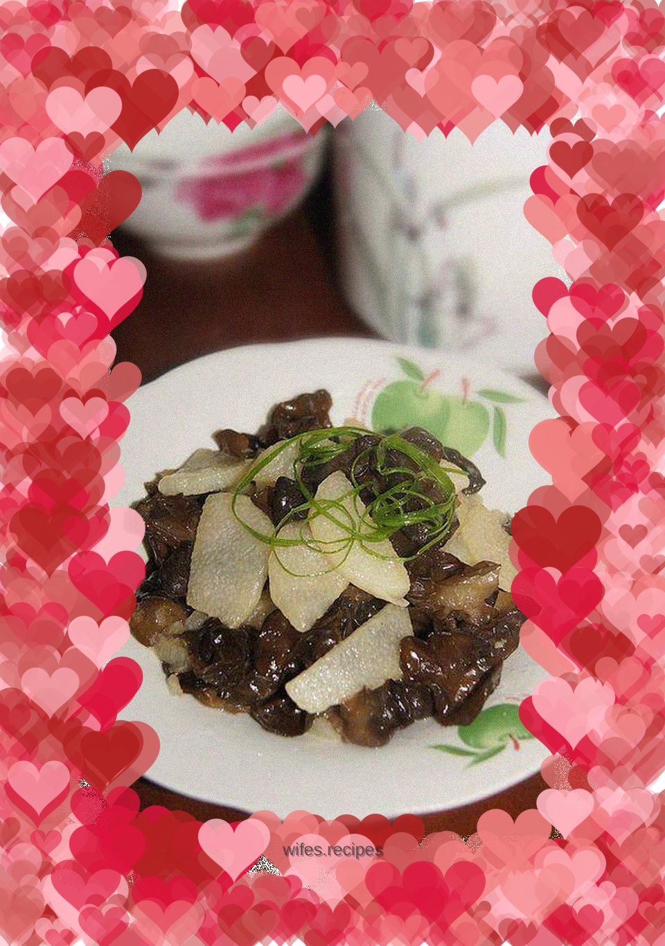 Stir-fried yam with fungus