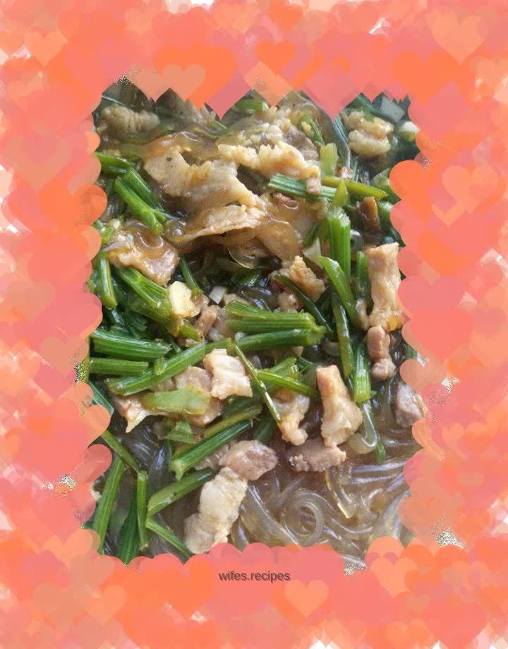 Celery fried vermicelli