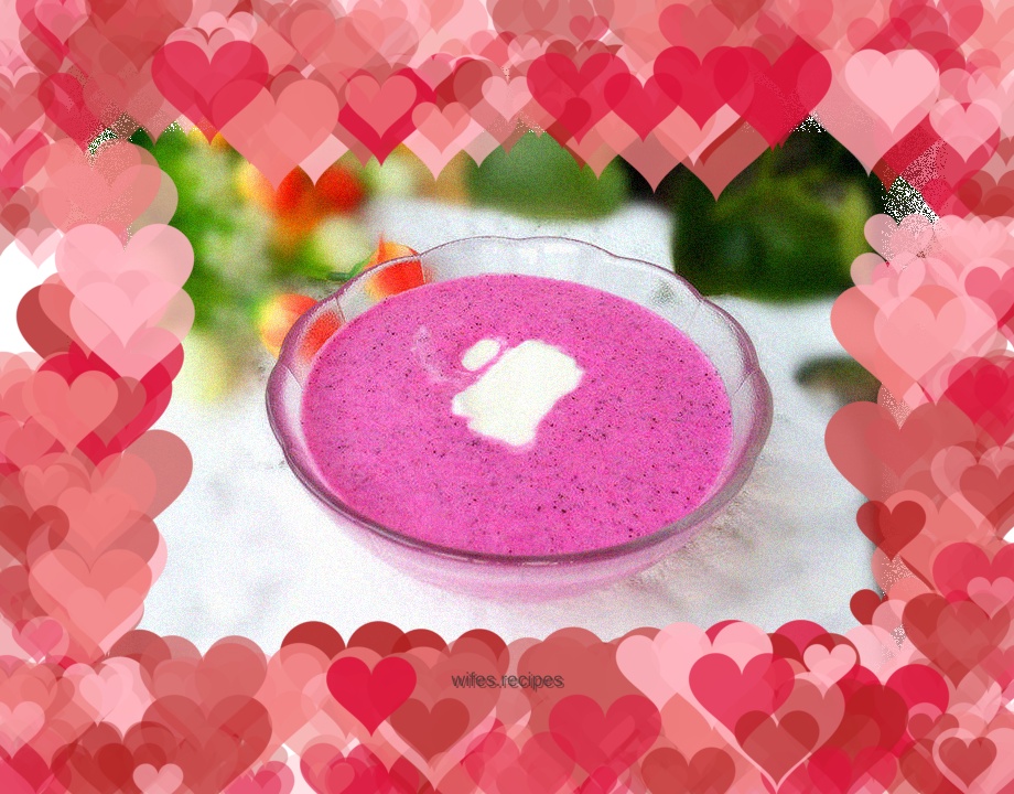 Dragon fruit milkshake