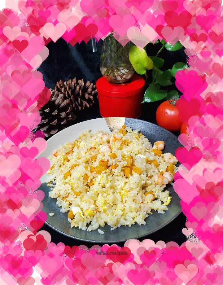Pumpkin and Shrimp Fried Rice