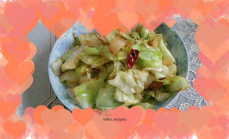 Hand-shredded cabbage